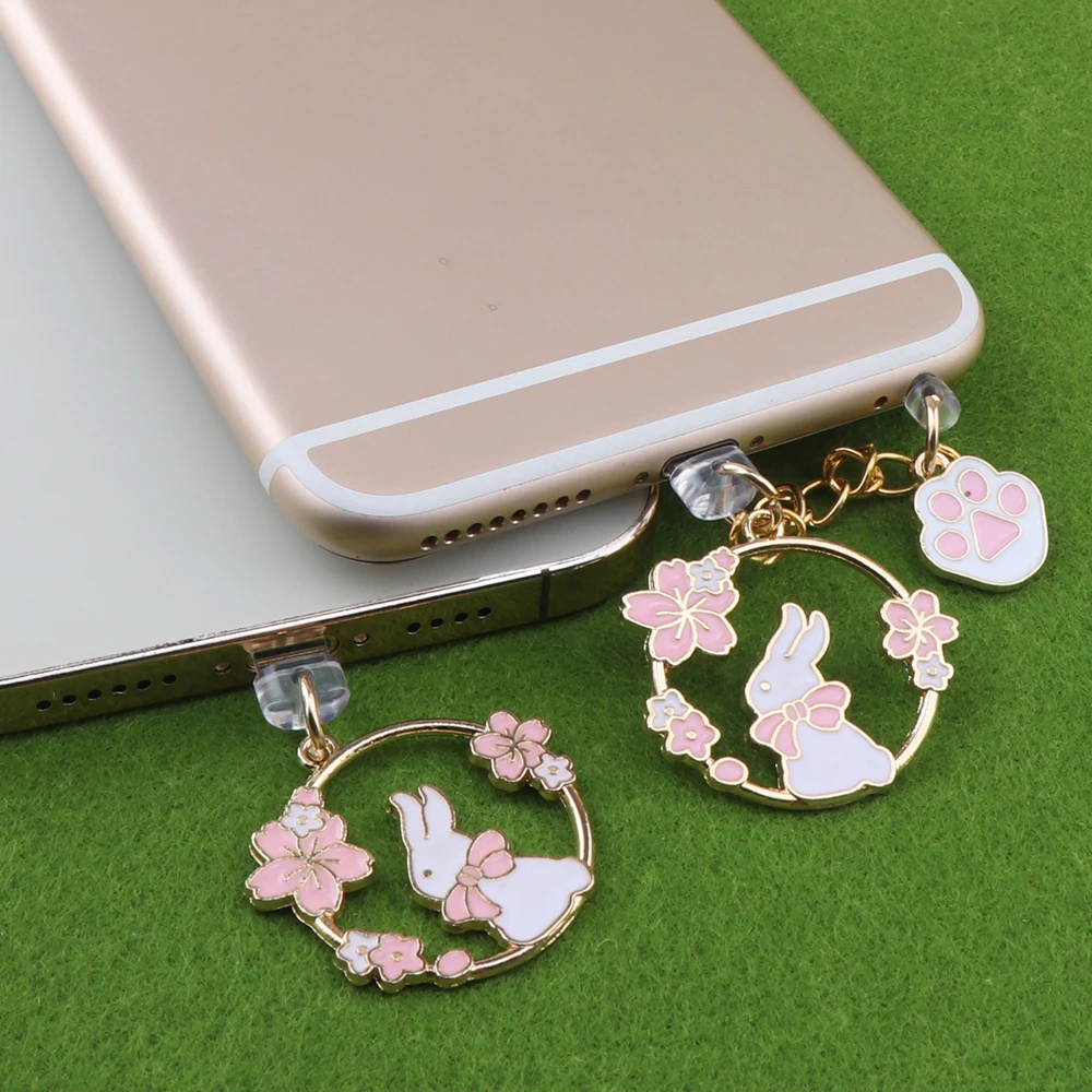 Phone Anti Dust Plug Charm Sakura Rabbit Charge Port Plug For Iphone Cartoon Earphone Jack Dust Protection Usb C Dust Plug Charm
Phone Anti Dust Plug Charm Sakura Rabbit Charge Port Plug For Iphone Cartoon Earphone Jack Dust Protection Usb C Dust Plug Charm