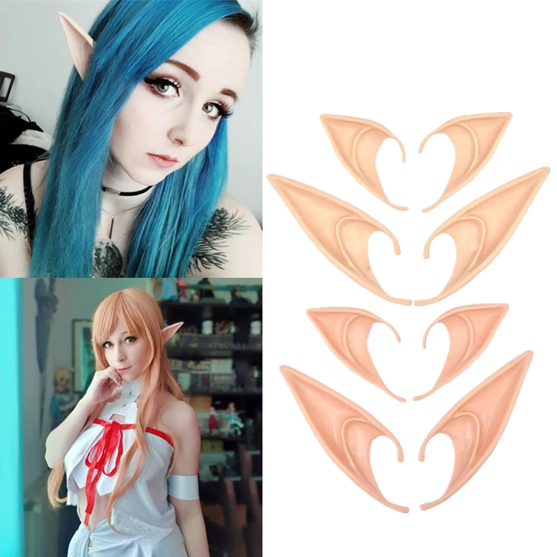 

Christmas Party Angel Elven Elf Ears Mysterious Pointed Anime Fairy Cosplay Costumes Vampire Soft Halloween Party Decoration