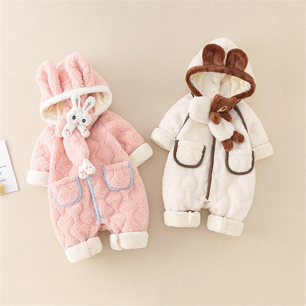 2022 Winter Baby Warm Clothes Hooded Thicken Cotton Rompers Long Sleeve Newborn Outwear
2022 Winter Baby Warm Clothes Hooded Thicken Cotton Rompers Long Sleeve Newborn Outwear