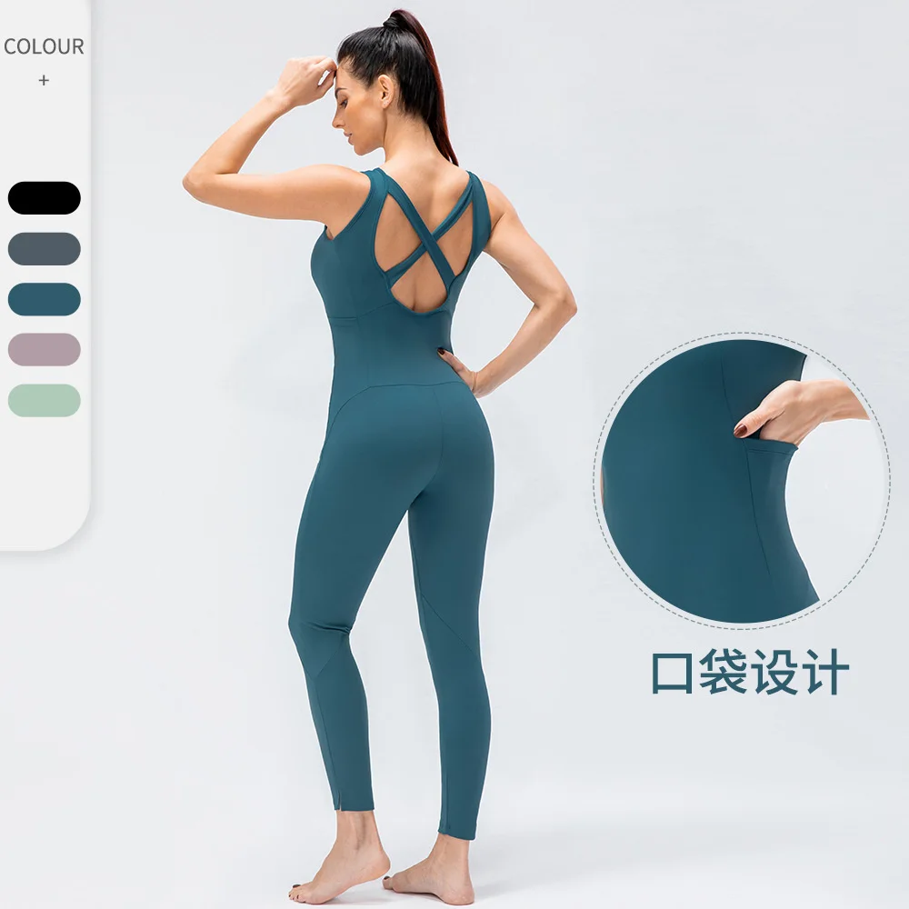 New women's one-piece yoga clothes sexy backless one-piece sports tights fitness one-piece pants 10083
New women's one-piece yoga clothes sexy backless one-piece sports tights fitness one-piece pants 10083