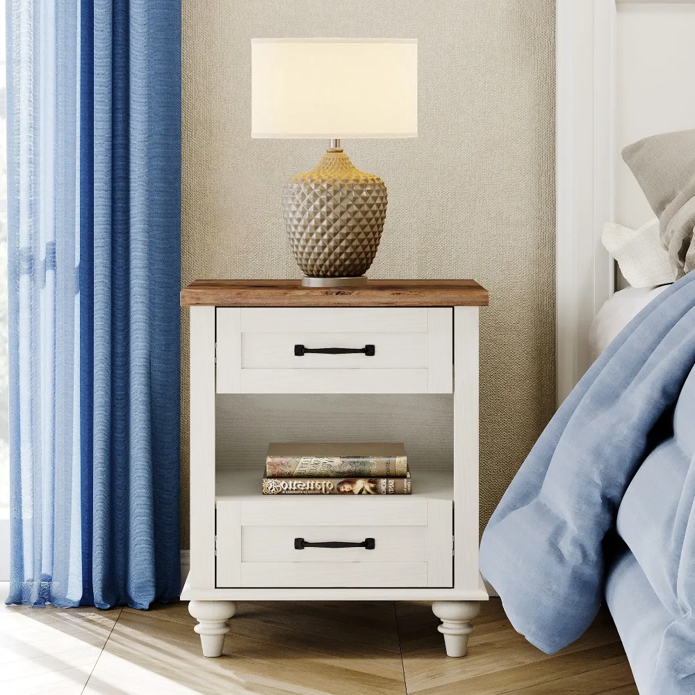 Nightstand, Bedside Table with Charging Station, End Table with 2 Drawer, Open Shelf, Modern Style for Bedroom, Living Room
Nightstand, Bedside Table with Charging Station, End Table with 2 Drawer, Open Shelf, Modern Style for Bedroom, Living Room