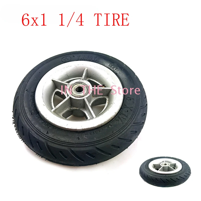 6x1 1/4 Tire Pneumatic Inner Tube with Aluminum Wheel Fits 6 Inch Electric Scooter Mini Motorcycle Pneumatic Tire
6x1 1/4 Tire Pneumatic Inner Tube with Aluminum Wheel Fits 6 Inch Electric Scooter Mini Motorcycle Pneumatic Tire