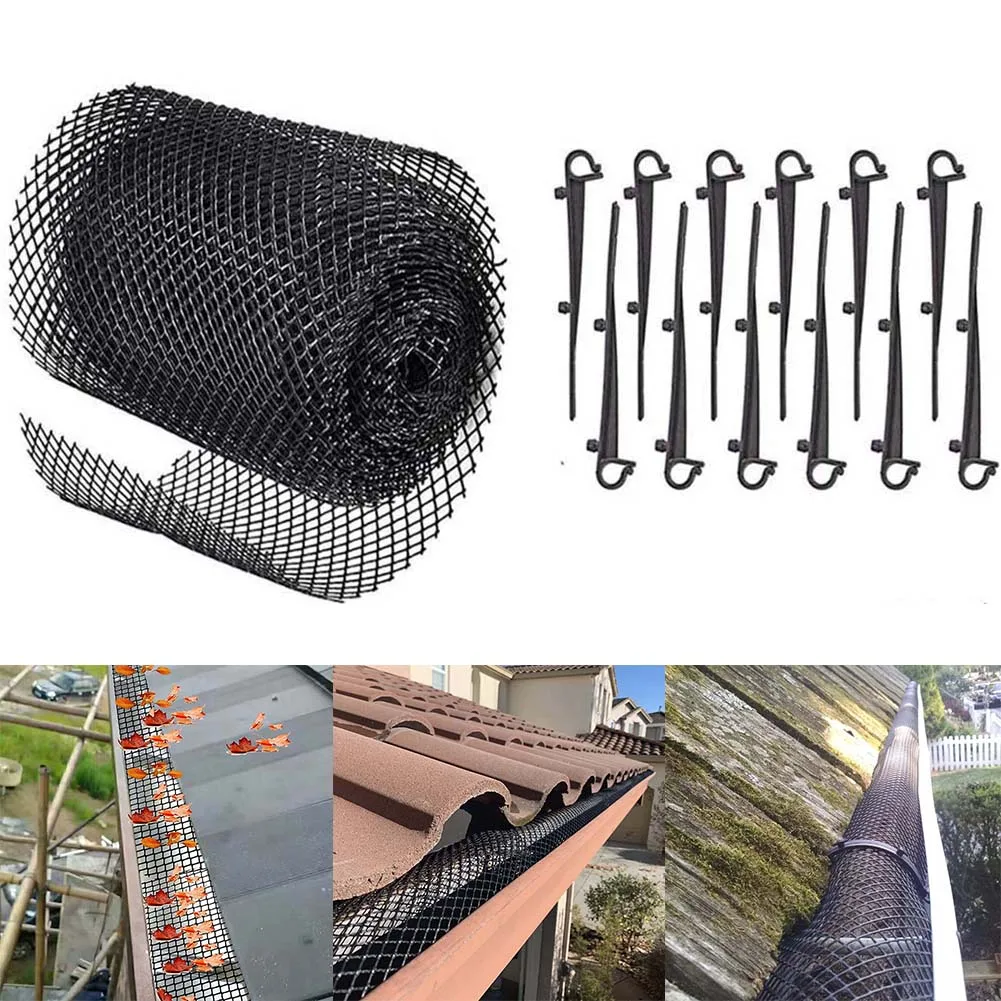 Roof Drain Mesh Gutter Guard With Fixed Hook Protective Mesh Leaves Prevent Clogging Gutter Garden Netting Garden Supplies
Roof Drain Mesh Gutter Guard With Fixed Hook Protective Mesh Leaves Prevent Clogging Gutter Garden Netting Garden Supplies