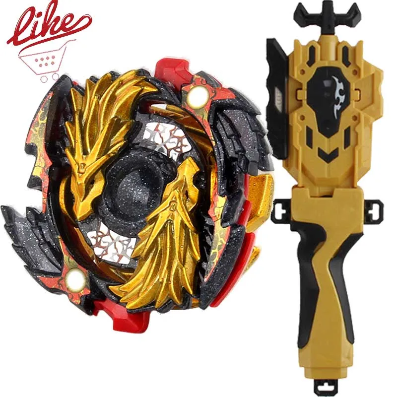 Laike Burst B-00 Lost Longinus Gold Dragon B00 вращающийся верх с пусковой ручкой набор игрушек для
