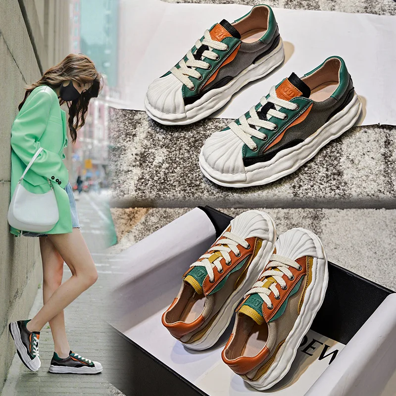 Ins First Layer of Leather Shell Dissolved Shoes In The Spring of 2022 New Retro National Fashion Shoes Casual Sneakers
Ins First Layer of Leather Shell Dissolved Shoes In The Spring of 2022 New Retro National Fashion Shoes Casual Sneakers
