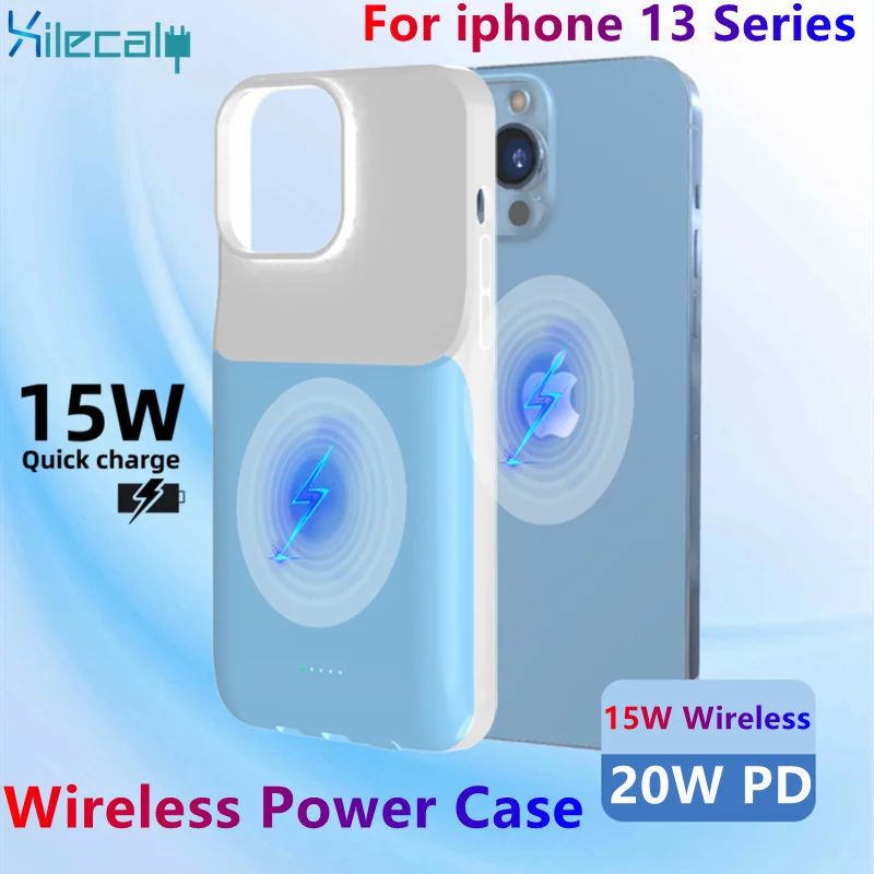 20W PD Wireless Battery Charger Case For iPhone 13 Pro 13 Mini 8000mAh Battery Case Wireless Power Case For iPhone 13 Pro Max
20W PD Wireless Battery Charger Case For iPhone 13 Pro 13 Mini 8000mAh Battery Case Wireless Power Case For iPhone 13 Pro Max