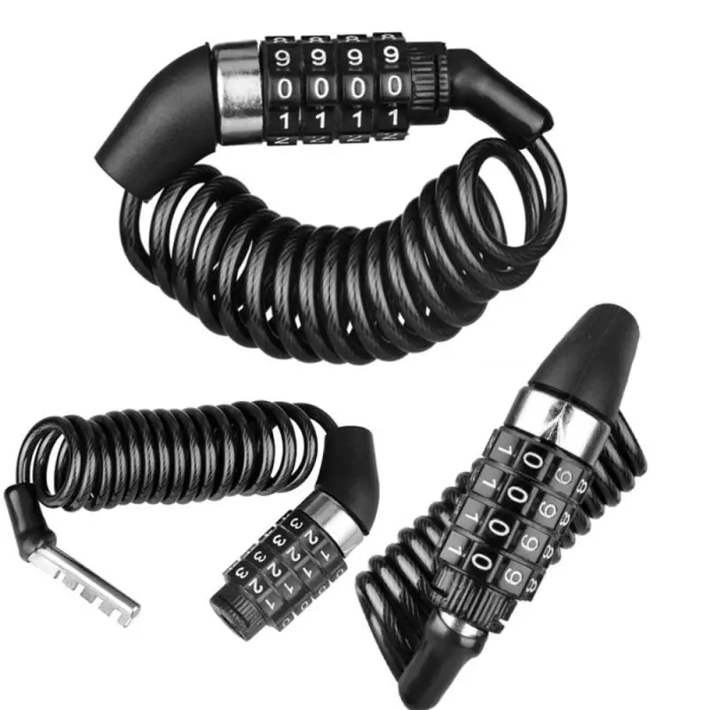 Bicycle Lock 4-digit Bicycle Password Cable Lock Anti-Theft Durable Wear-resistant Bicycle Lock Steel Cable Chain Bike Accessori
Bicycle Lock 4-digit Bicycle Password Cable Lock Anti-Theft Durable Wear-resistant Bicycle Lock Steel Cable Chain Bike Accessori