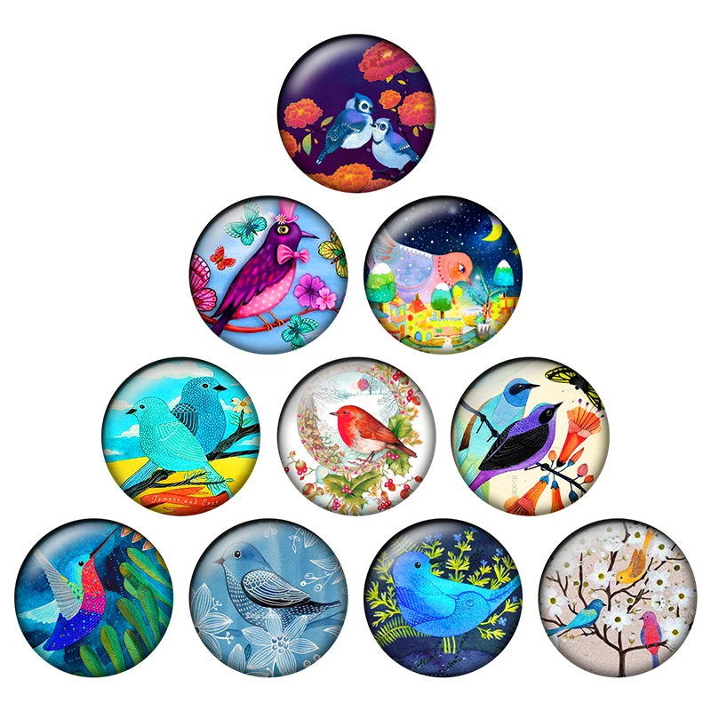24pcs/lot Cute Birds Pattern 10mm 12mm 14mm 16mm 18mm 20mm 25mm Round Glass Cabochon Flatback Photo Jewelry Finding Making H201
24pcs/lot Cute Birds Pattern 10mm 12mm 14mm 16mm 18mm 20mm 25mm Round Glass Cabochon Flatback Photo Jewelry Finding Making H201