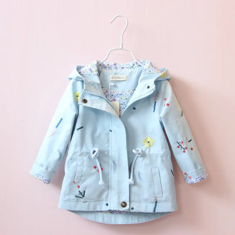 Children Sweet Style Flower Coats Girls Spring Autumn Jacket Kids Embroidered Windbreakers Refrsh Color Clothing with Drawstring
Children Sweet Style Flower Coats Girls Spring Autumn Jacket Kids Embroidered Windbreakers Refrsh Color Clothing with Drawstring