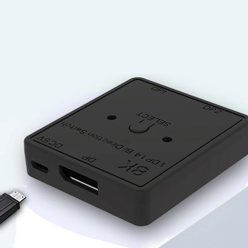 R58A DisplayPort 1,4 переключатель 8K 30 Гц переключатель 2-в-1 и двунаправленный сплиттер с поддержкой 3D визуального HDR для Xbox
R58A DisplayPort 1,4 переключатель 8K 30 Гц переключатель 2-в-1 и двунаправленный сплиттер с поддержкой 3D визуального HDR для Xbox