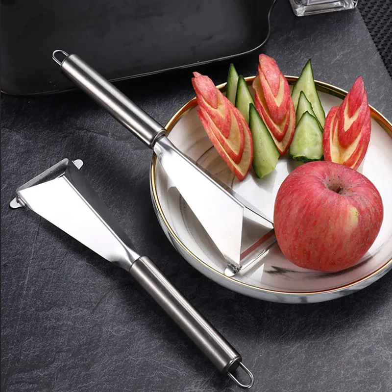 Stainless Steel Fruit Knife Triangular Shape Slicer Fruit Kitchen Carving Blade Platter Tool Fruit And Vegetable Cutting Knife
Stainless Steel Fruit Knife Triangular Shape Slicer Fruit Kitchen Carving Blade Platter Tool Fruit And Vegetable Cutting Knife