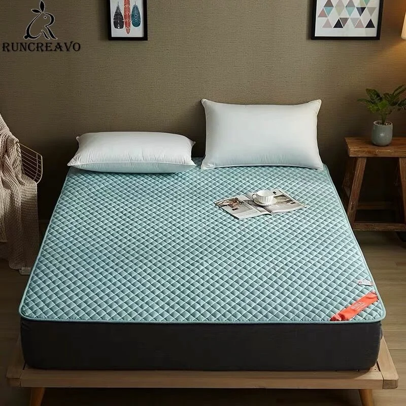 

Soft Fold Tatami Mattress Single Double Adult Bedroom Bedding Mattress Topper Tatami Mat with Straps Student Dormitory Mattress