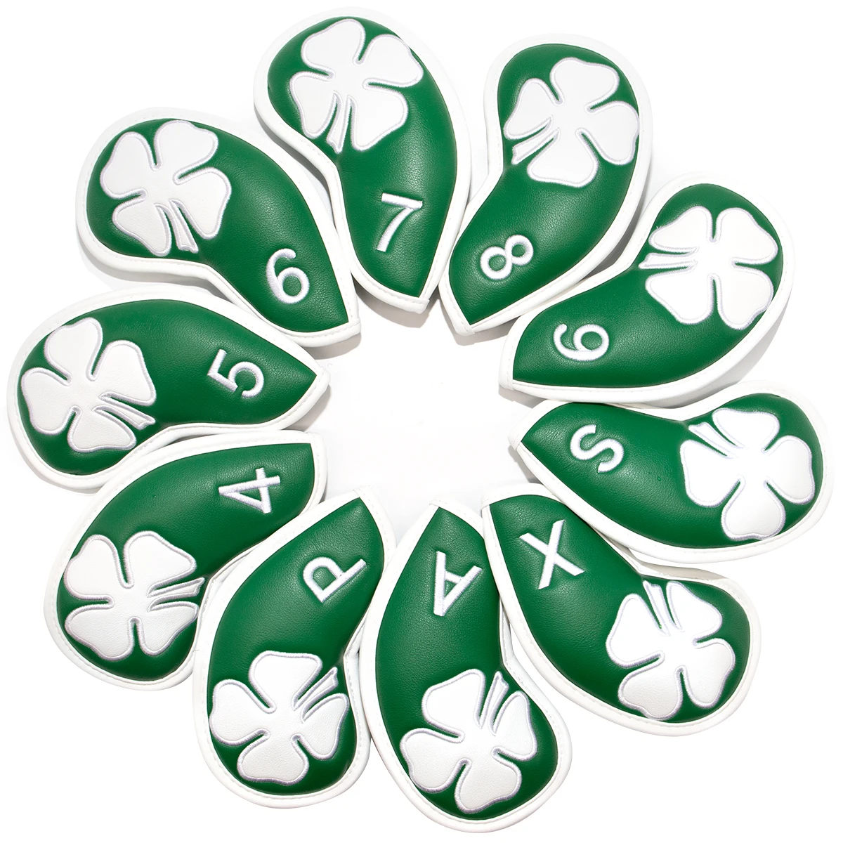 New Protective Cover Cap Cover Iron Club Set Cover Golf Club Cover Four leaf Grass Iron Club Cover Head Cover Ball Club
New Protective Cover Cap Cover Iron Club Set Cover Golf Club Cover Four leaf Grass Iron Club Cover Head Cover Ball Club