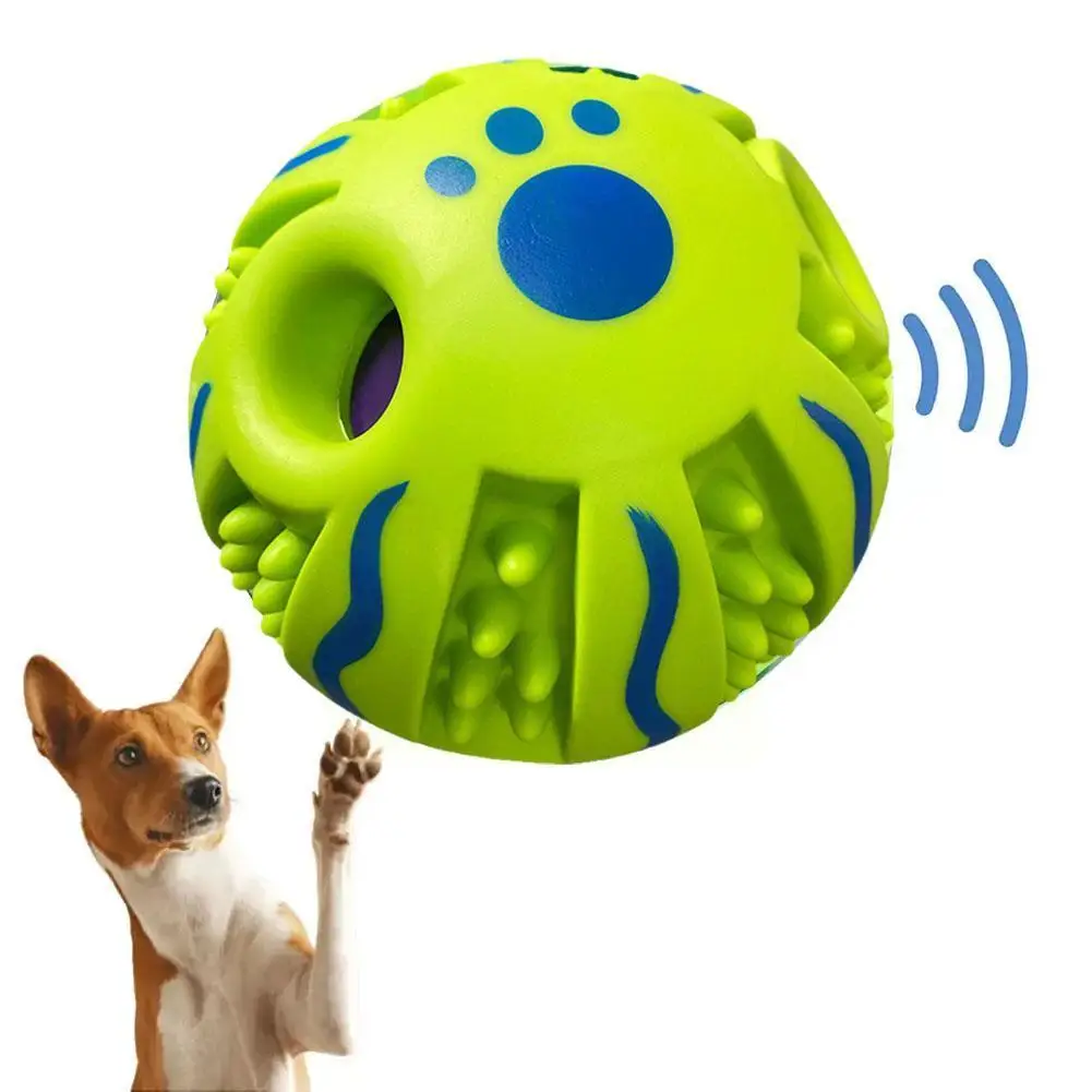 

Игрушечный мяч для собак, безопасный жевательный надувной мяч для собак, самовосстанавливающаяся игрушка, собака, гигантский звук, семейны...