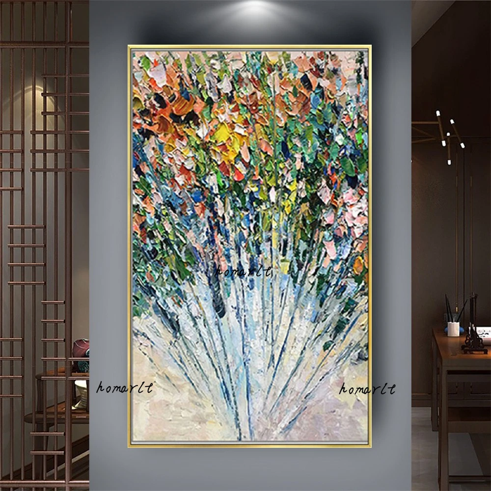 Handmade Beautiful Oil Painting Palette Knife Flowers Picture Rich Color Leaf Flowers Canvas Paintings For Modern Home Decor Art
Handmade Beautiful Oil Painting Palette Knife Flowers Picture Rich Color Leaf Flowers Canvas Paintings For Modern Home Decor Art