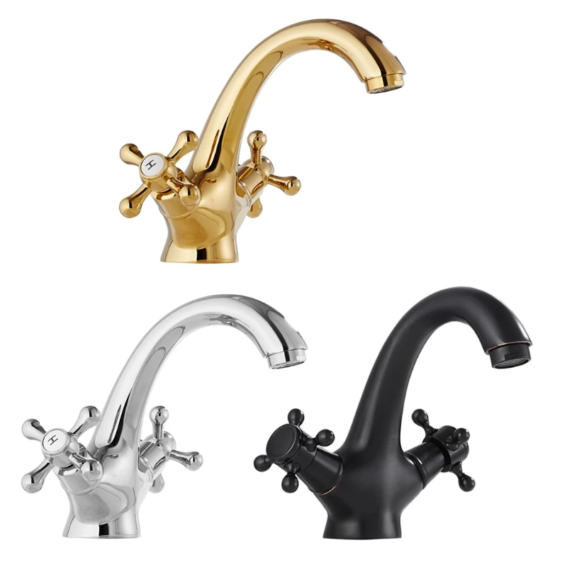 Basin Faucet Dual Handle Bathroom Basin Tap Hot and Cold Water Mixer Tap Crane Double Hole Kitchen Sink Vessel Tap
Basin Faucet Dual Handle Bathroom Basin Tap Hot and Cold Water Mixer Tap Crane Double Hole Kitchen Sink Vessel Tap