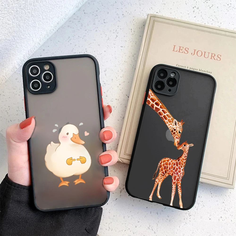 Shy Duck Phone Case for IPhone 14 13 12 11 ProMax Mini Plus XR XS Max 7 8 SE 2022 Transparent Hard Back Cover Giraffe Capas
Shy Duck Phone Case for IPhone 14 13 12 11 ProMax Mini Plus XR XS Max 7 8 SE 2022 Transparent Hard Back Cover Giraffe Capas