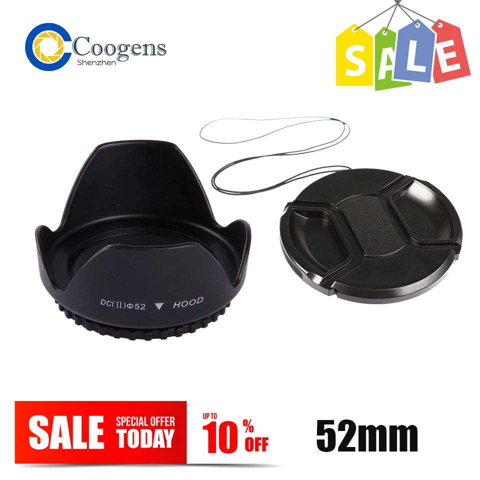 52mm Flower Lens Hood Screw Mount + Anti-lost Cap For Canon Nikon Sony Fujifilm D5600 D5500 D5300 D5100 D3400 D3200 AF-S 18-55mm
52mm Flower Lens Hood Screw Mount + Anti-lost Cap For Canon Nikon Sony Fujifilm D5600 D5500 D5300 D5100 D3400 D3200 AF-S 18-55mm