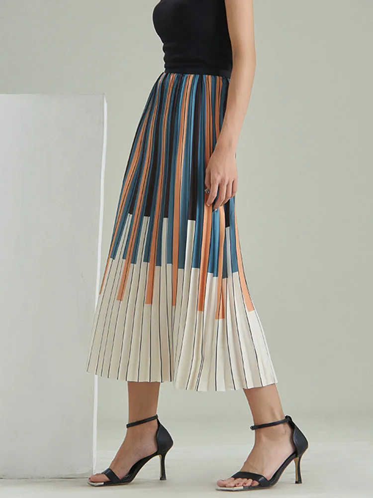 2022 2022 Spring New Contrast Color Vertical Striped Pleated Skirts Women High Waist Elasticity Skirt Female Fashion 2W469
2022 2022 Spring New Contrast Color Vertical Striped Pleated Skirts Women High Waist Elasticity Skirt Female Fashion 2W469