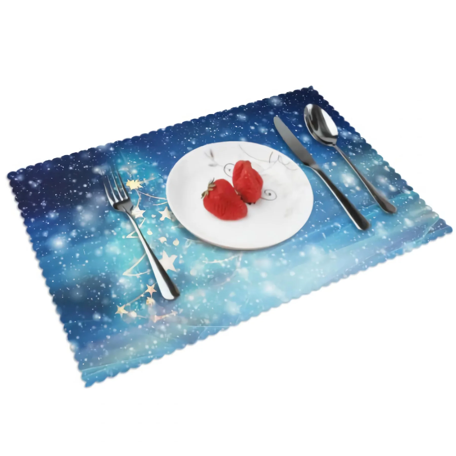 Winter Christmas Placemats Tree Snow Blue Placemat Set of 4 Heat-Resisting Non Slip Table Mats Polyeste Place Mats for Party
Winter Christmas Placemats Tree Snow Blue Placemat Set of 4 Heat-Resisting Non Slip Table Mats Polyeste Place Mats for Party