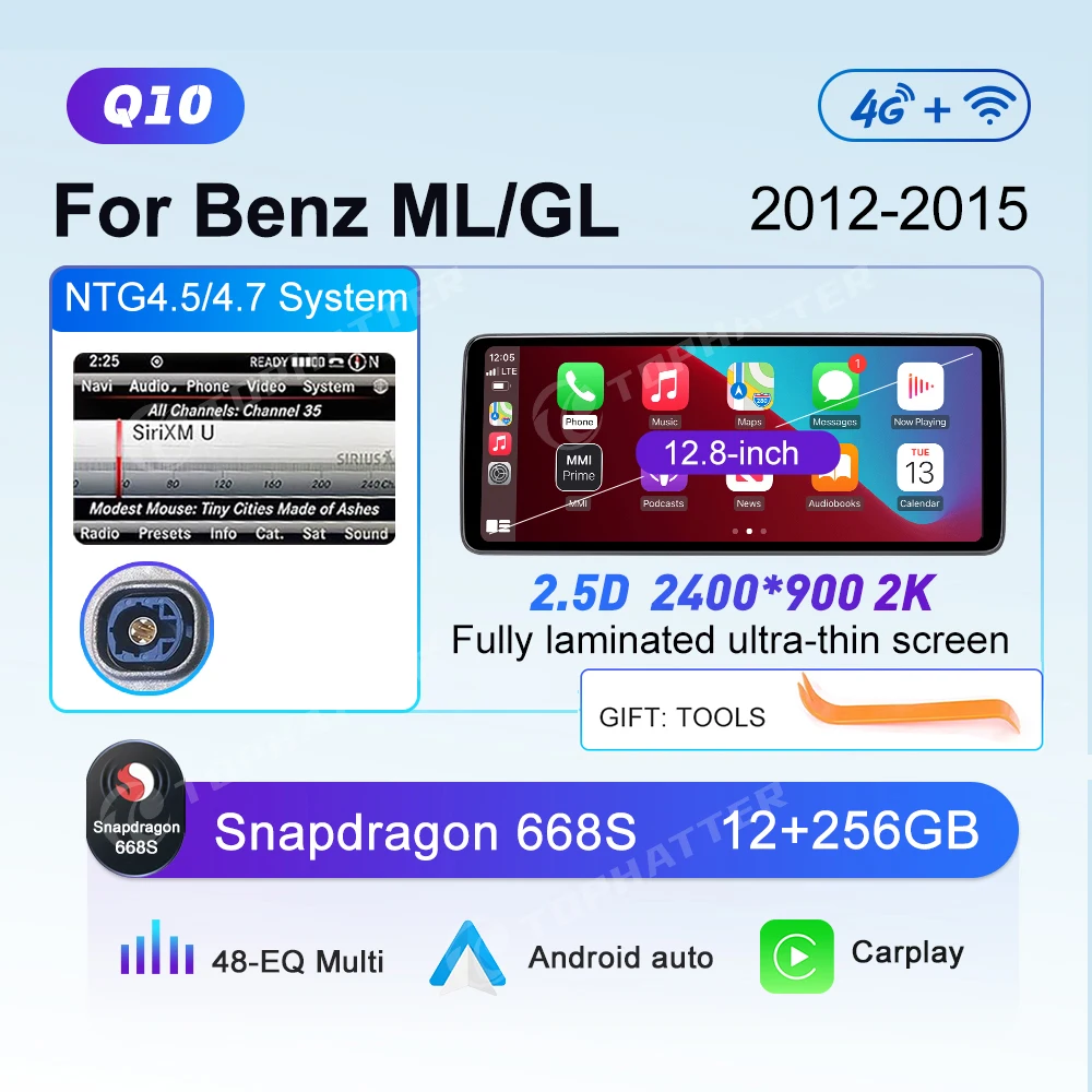12.8 2K автомобильное радио для Mercedes Benz ML GL GLE GLS W166 X166 CarPlay Android Auto мультимедийный проигрыватель 668S головное устройство экран 360 Cam
12.8 2K автомобильное радио для Mercedes Benz ML GL GLE GLS W166 X166 CarPlay Android Auto мультимедийный проигрыватель 668S головное устройство экран 360 Cam
