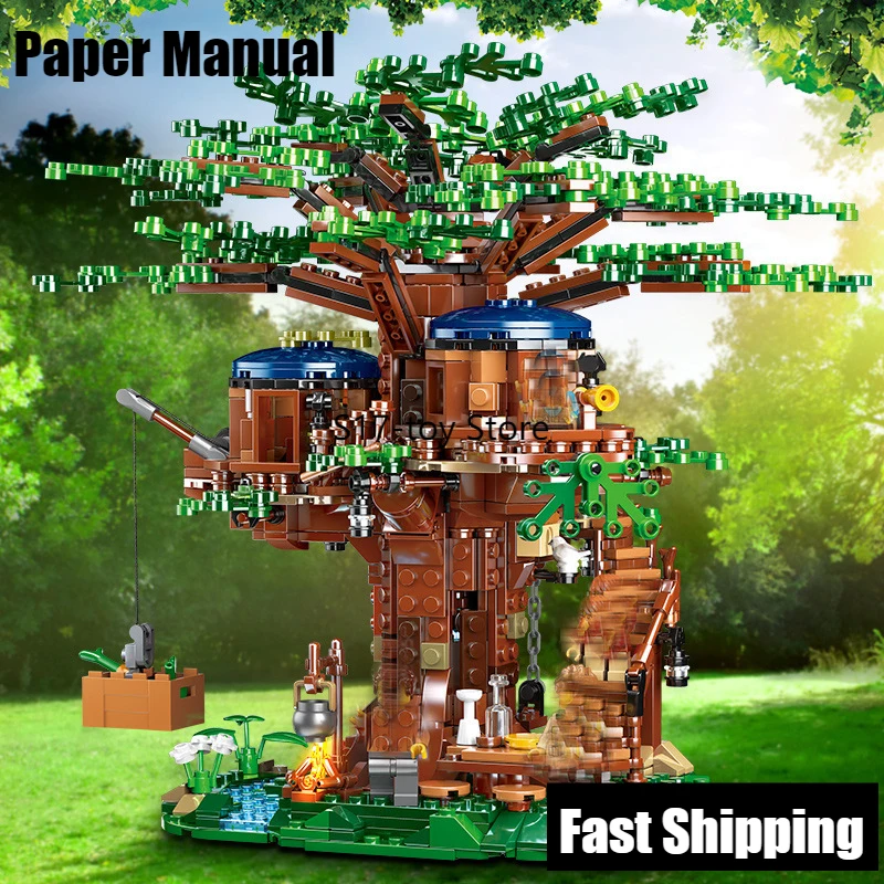 1013PCS New Tree House Model Building Blocks Ideas 21318 Bricks with Action Figures Model Educational Toys Gift For Children
1013PCS New Tree House Model Building Blocks Ideas 21318 Bricks with Action Figures Model Educational Toys Gift For Children