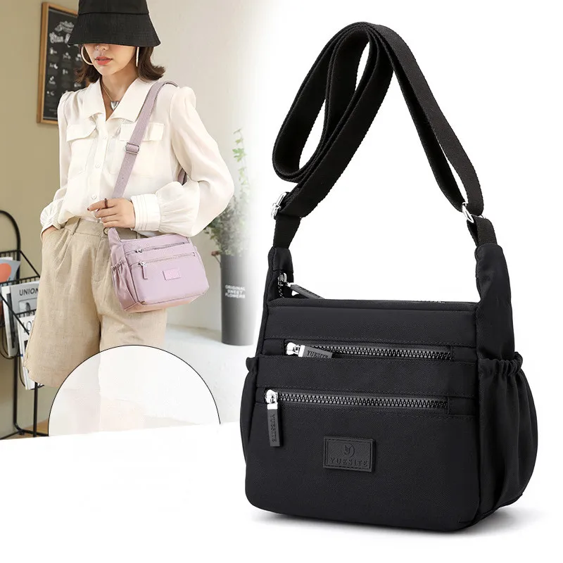 Hot Sale Crossbody Ladies Casual Shoulder Bag Nylon Waterproof Handbag Daily or Women Shopping Travel Messenger Bag
Hot Sale Crossbody Ladies Casual Shoulder Bag Nylon Waterproof Handbag Daily or Women Shopping Travel Messenger Bag