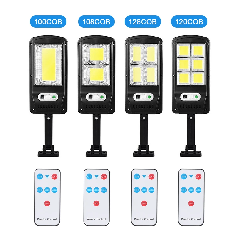 3 Modes LED Solar Street Light COB Waterproof PIR Motion Sensor Smart Remote Control Lamp Outdoor Garden Security Wall Light
3 Modes LED Solar Street Light COB Waterproof PIR Motion Sensor Smart Remote Control Lamp Outdoor Garden Security Wall Light