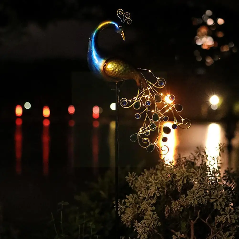 Garden Solar Powered Lights 30 LEDs Metal Peacock Garden Stake Decor N2 Lawn Patio Lamp Light Outdoor Yard Path Lights Land I7Q0
Garden Solar Powered Lights 30 LEDs Metal Peacock Garden Stake Decor N2 Lawn Patio Lamp Light Outdoor Yard Path Lights Land I7Q0