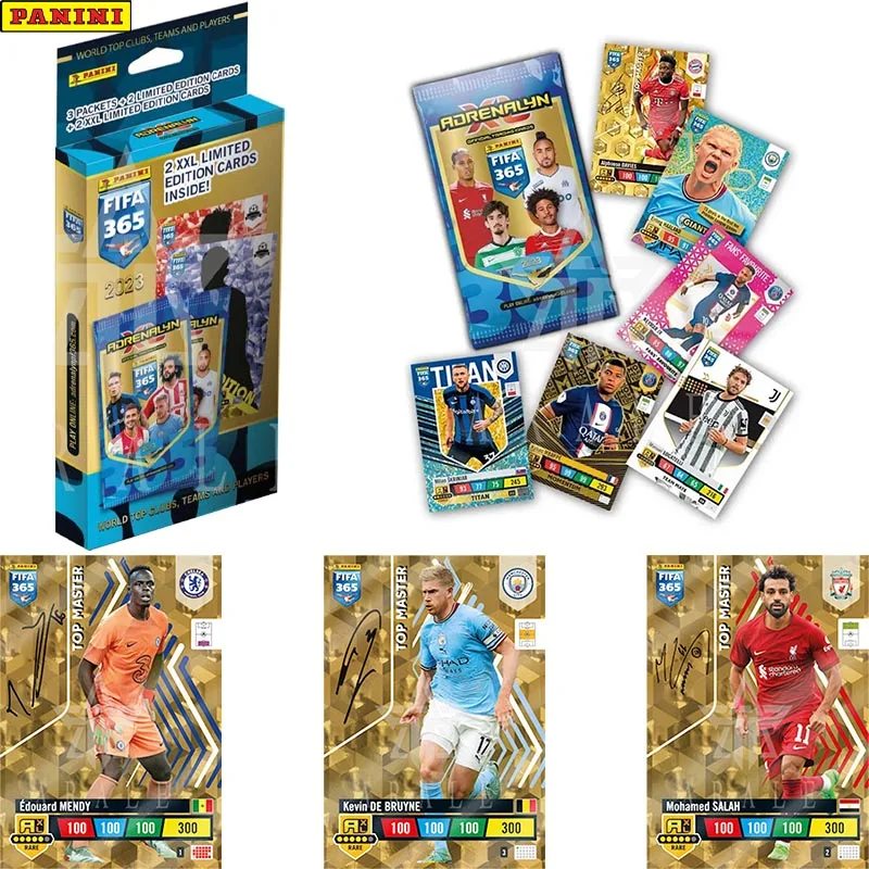 

2023 Новинка ФИФА Panini 365 официальная карта Ballsuperstar Подпись коллекционная карточка Mbappe Neymar ограниченные карточки детский подарок на день рожде...