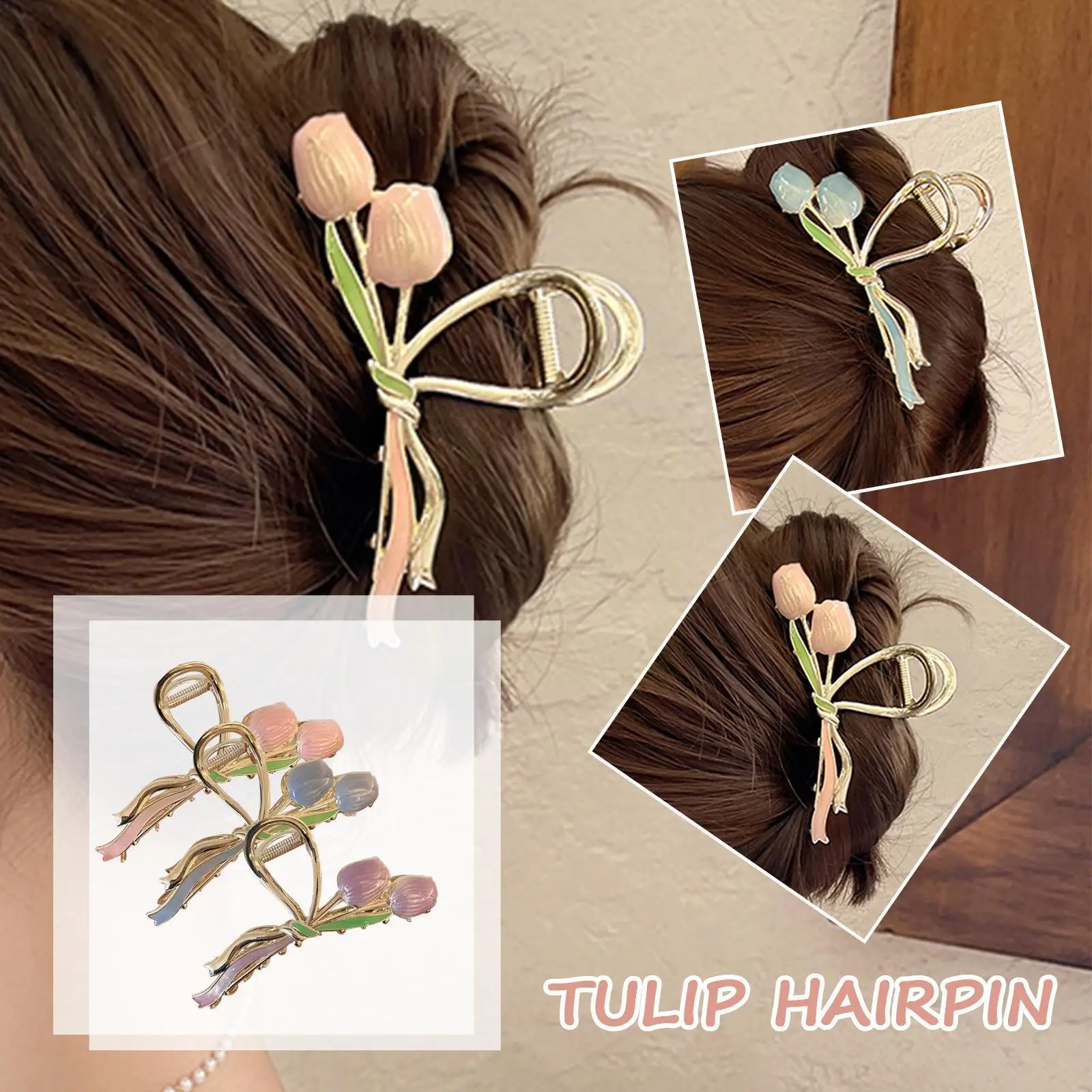 Trendy Shark Clip Elegant Sweet Tulip Hair Crabs Clip Temperament All-match Flower Hairgrip For Girls A5d9
Trendy Shark Clip Elegant Sweet Tulip Hair Crabs Clip Temperament All-match Flower Hairgrip For Girls A5d9