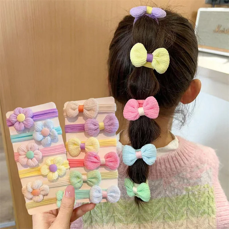 6Pcs Candy Color Bowknot Flower High Elastic Hair Bands for Children Rubber Bands Scrunchies Hair Ties Girls Hair Accessories
6Pcs Candy Color Bowknot Flower High Elastic Hair Bands for Children Rubber Bands Scrunchies Hair Ties Girls Hair Accessories