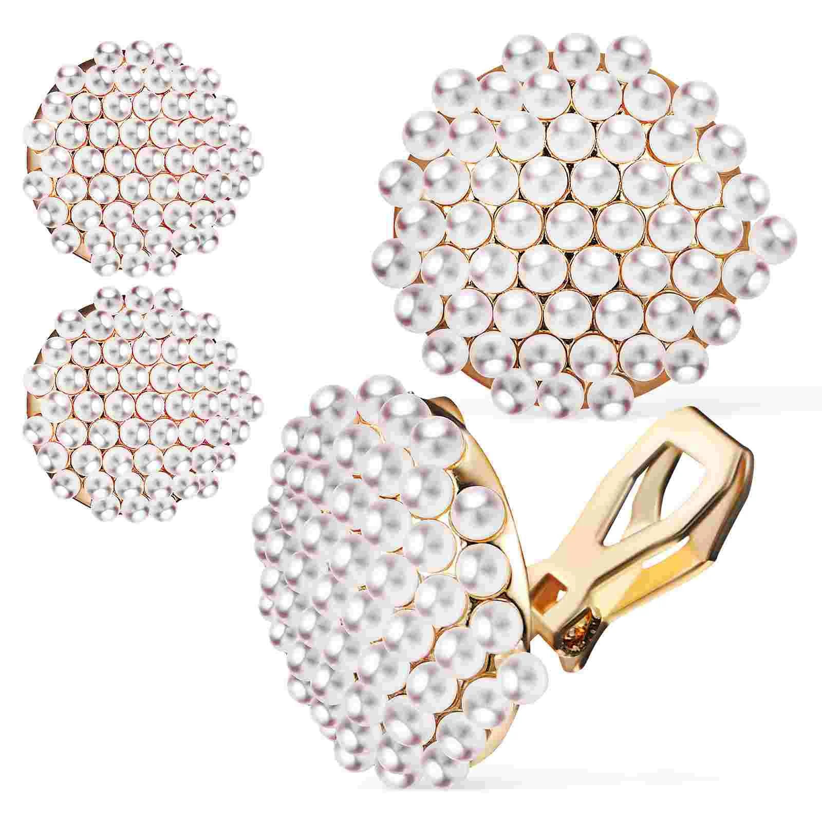 2 Pairs Summer Earrings Gift Clip Women Round Pearl Perforation Style Stud Alloy Woman
2 Pairs Summer Earrings Gift Clip Women Round Pearl Perforation Style Stud Alloy Woman