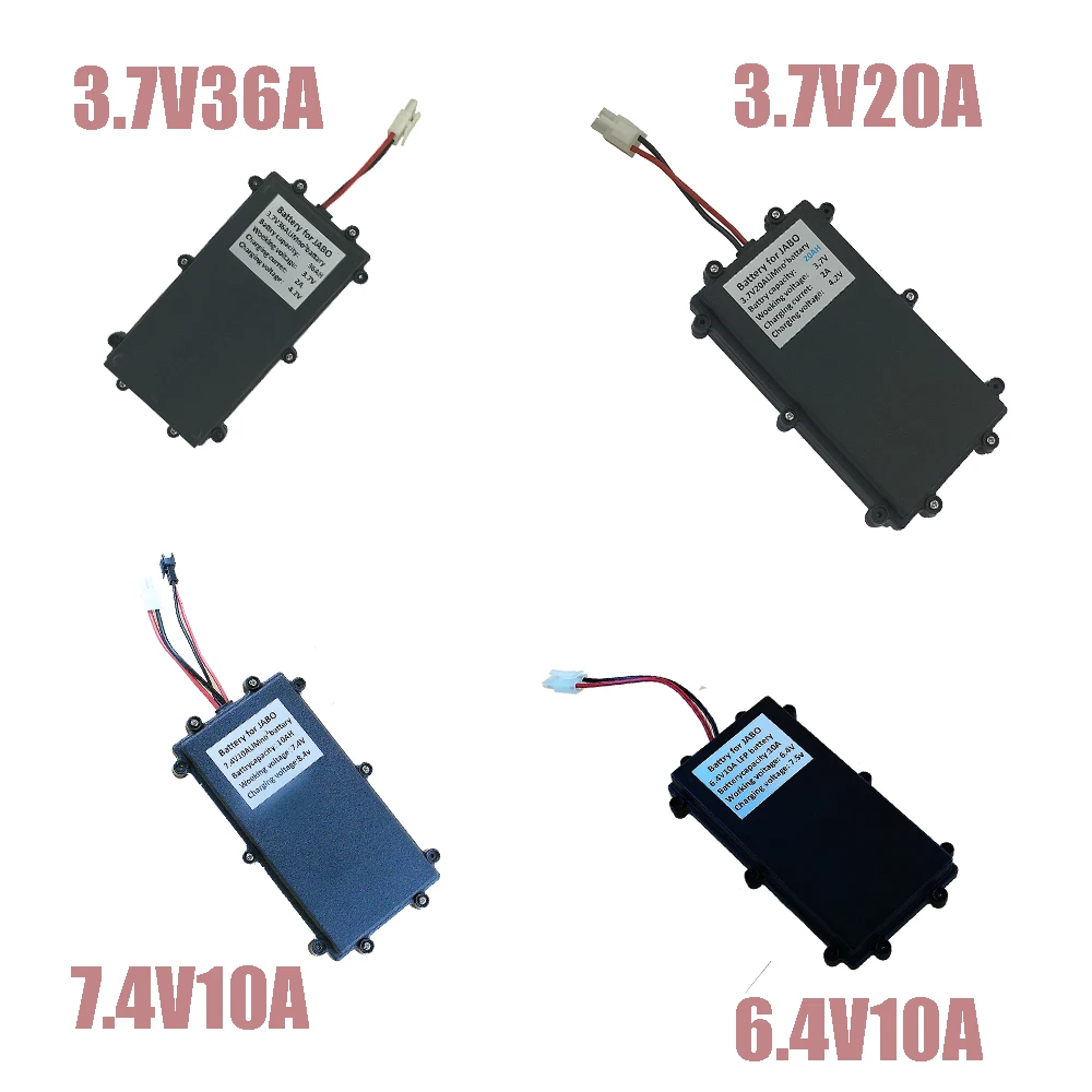 Литиевая батарея JABO 8ait Boat Series 3.7V36A 20A 10A 7.4V10A 6.4V10A | Спорт и развлечения