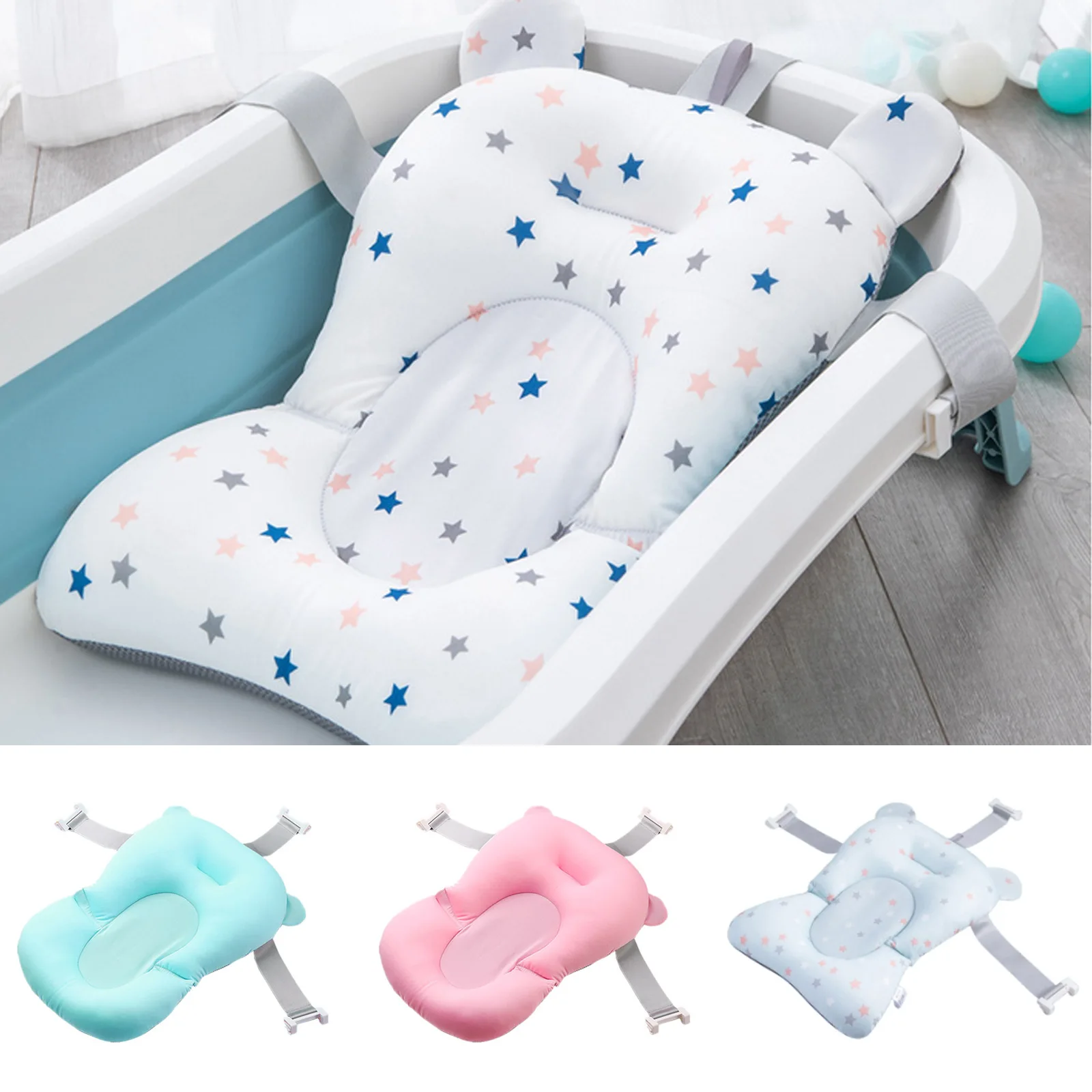 Baby Bath Pad, Universal Floating Non-slip Infant Bath Tub Cushion Pillow Support Seat for Newborn Boys Girls 0-12 Months
Baby Bath Pad, Universal Floating Non-slip Infant Bath Tub Cushion Pillow Support Seat for Newborn Boys Girls 0-12 Months