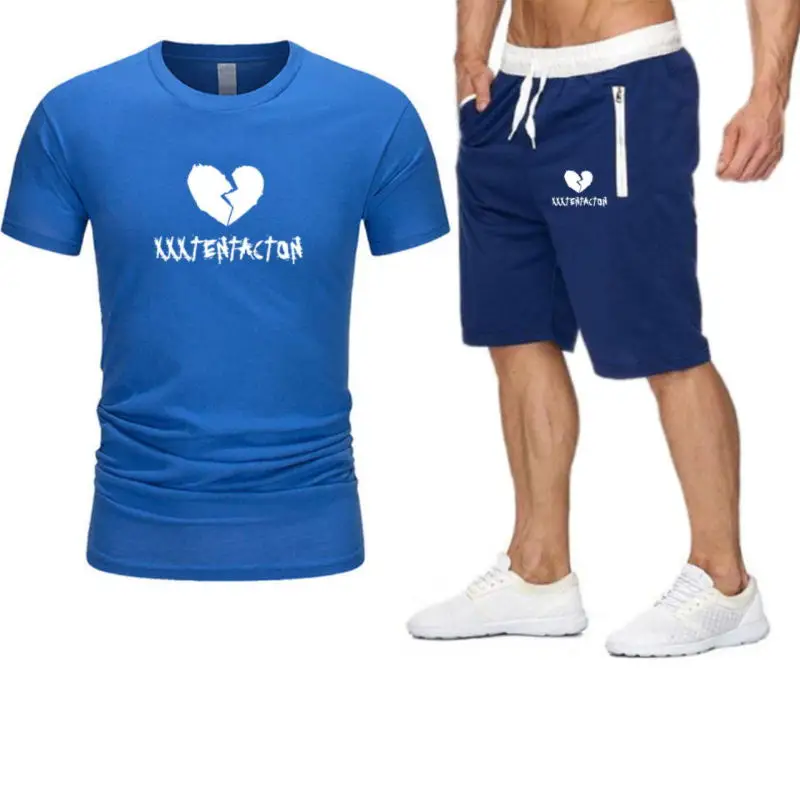 2022 Summer Fashion Brand Casual Men's Suit Sportswear Track Suit Men's Sports Suit Short-Sleeved T-Shirt Shorts 2-Piece Set
2022 Summer Fashion Brand Casual Men's Suit Sportswear Track Suit Men's Sports Suit Short-Sleeved T-Shirt Shorts 2-Piece Set