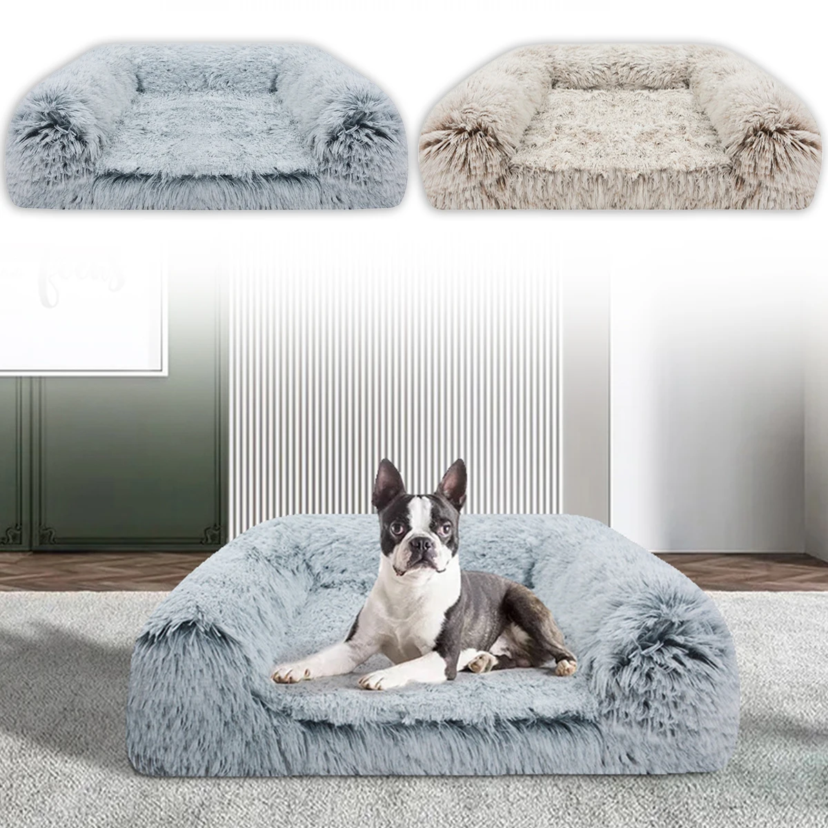 Pet Dog Bed Fluffy Long Plush Dog Mat Rectangle Detachable Pet Bed with Anti-slip Waterproof Bottom Washable Cat Mat Soft Cozy
Pet Dog Bed Fluffy Long Plush Dog Mat Rectangle Detachable Pet Bed with Anti-slip Waterproof Bottom Washable Cat Mat Soft Cozy