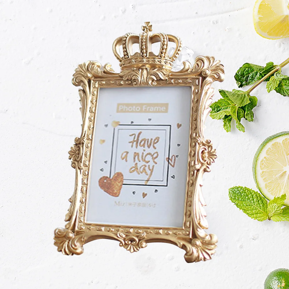 6inch Resin Photo Frame Decorative Luxury Picture Frame with Kickstand for Standing on Table(Style B)
6inch Resin Photo Frame Decorative Luxury Picture Frame with Kickstand for Standing on Table(Style B)