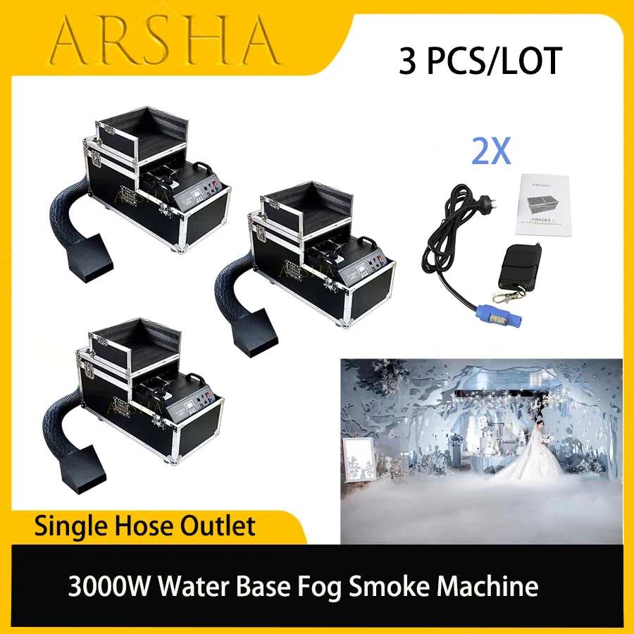 3 PCS 3000w Water Based Low Fog Machine DMX Remote Control Smoke Haze Fogger for Stage Events Wedding Lying Gound Fog
3 PCS 3000w Water Based Low Fog Machine DMX Remote Control Smoke Haze Fogger for Stage Events Wedding Lying Gound Fog