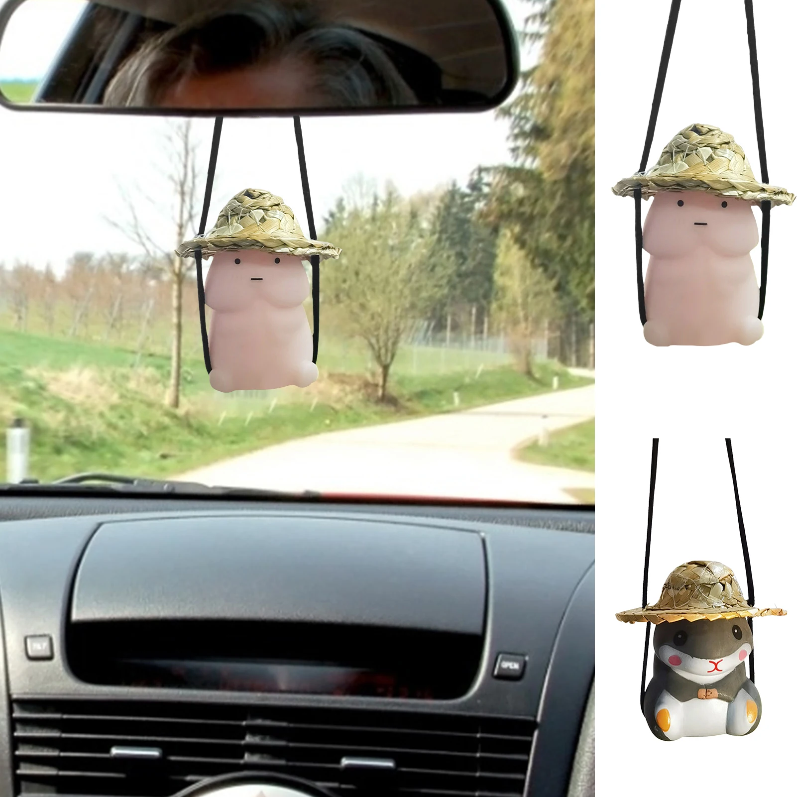 Cute Anime Car Accessorie Cartoon Swing Dick Pendant Auto Rearview Mirror Ornaments Birthday Gift Auto Decoration Car Fragrance
Cute Anime Car Accessorie Cartoon Swing Dick Pendant Auto Rearview Mirror Ornaments Birthday Gift Auto Decoration Car Fragrance