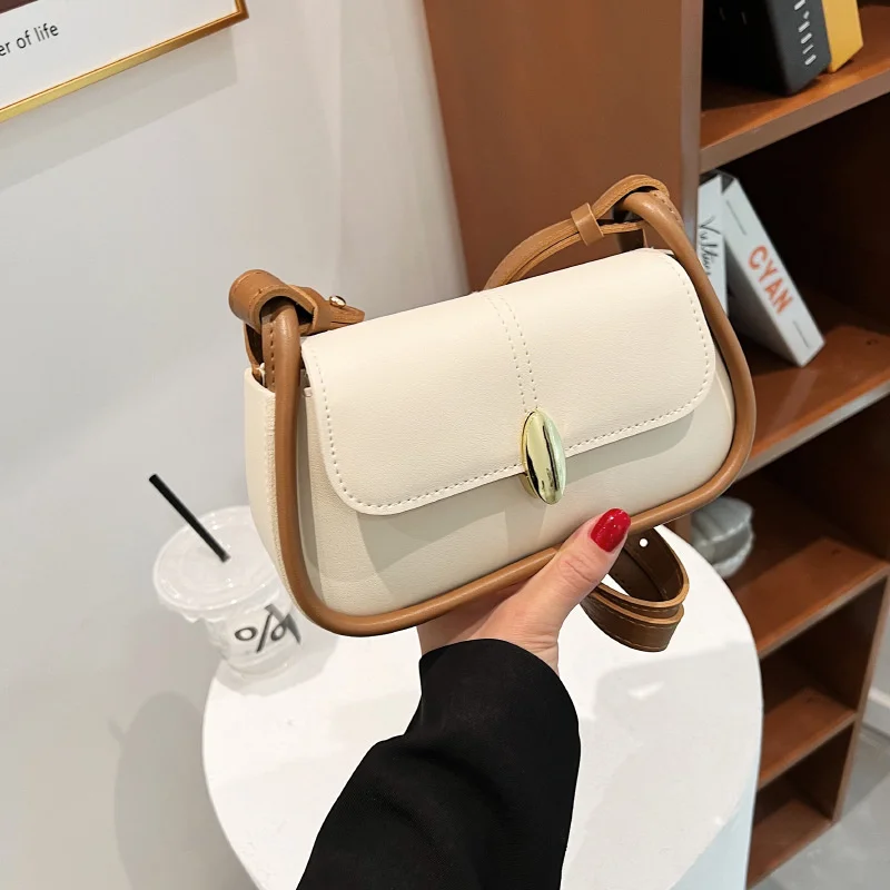 2022 New Trend Texture Contrast Color Bag Ladies Fashion Shoulder Handbag Solid Color Versatile Simple Diagonal Bag
2022 New Trend Texture Contrast Color Bag Ladies Fashion Shoulder Handbag Solid Color Versatile Simple Diagonal Bag