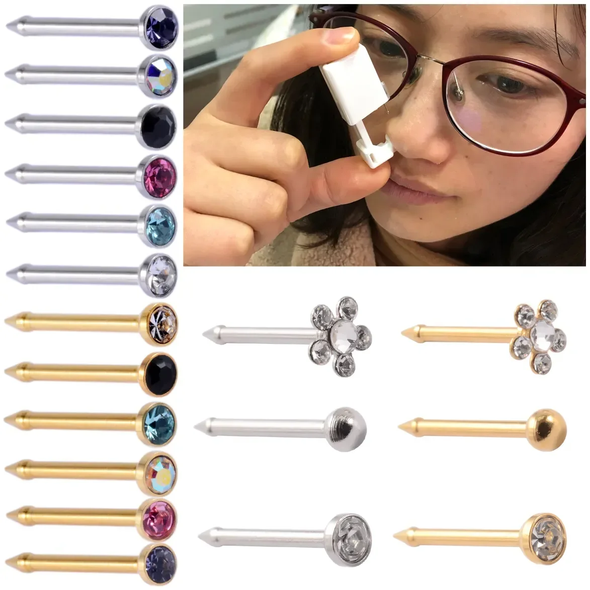 Unit Disposable Safe Sterile Piercing Unit For Gem Nose Studs Piercing Gun Piercer Tool Machine Kit Earring Stud Body Jewelry
Unit Disposable Safe Sterile Piercing Unit For Gem Nose Studs Piercing Gun Piercer Tool Machine Kit Earring Stud Body Jewelry