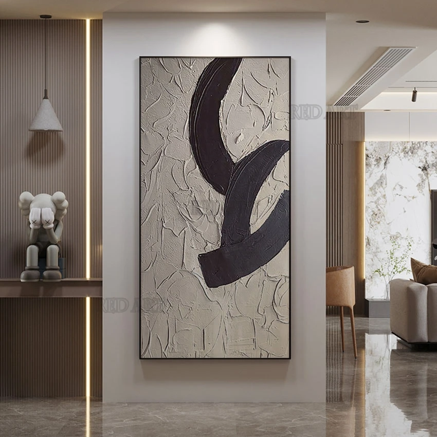 100% ручная роспись текстурный нож абстрактная черно-белая масляная живопись холст настенное искусство скандинавский настенный Декор карти...
100% ручная роспись текстурный нож абстрактная черно-белая масляная живопись холст настенное искусство скандинавский настенный Декор карти...