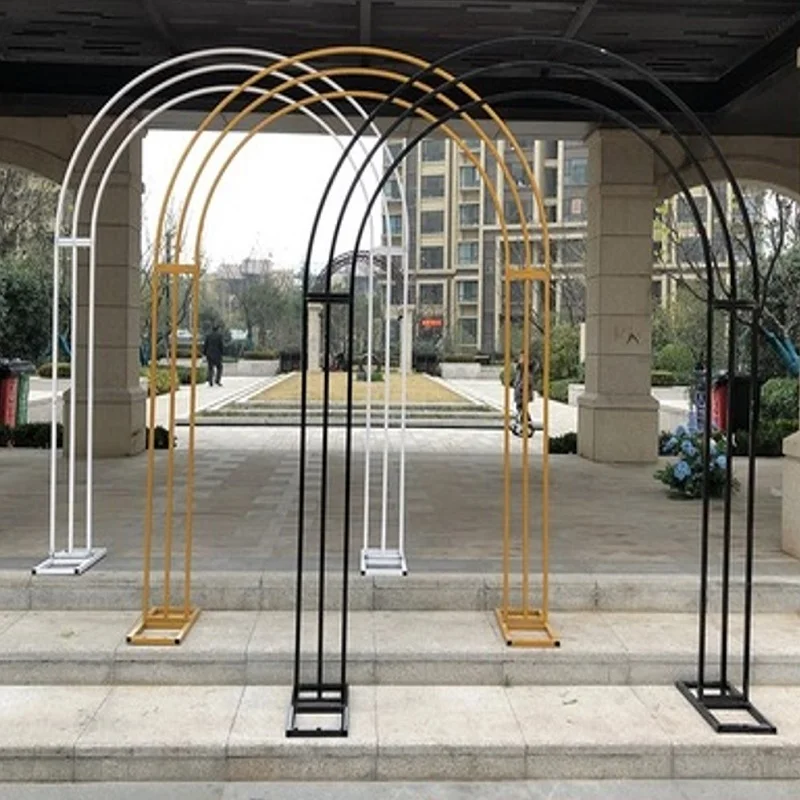 2.6m high Arched wrought iron frame wedding u-shaped arch semicircle balloon double pole arch wedding decoration
2.6m high Arched wrought iron frame wedding u-shaped arch semicircle balloon double pole arch wedding decoration