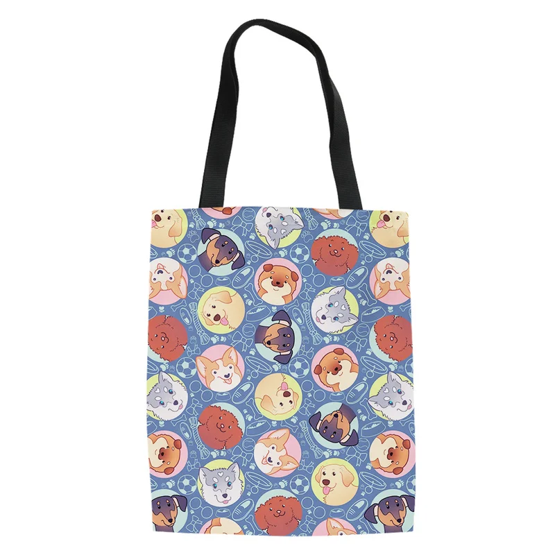 New Arrival Custom Tote Bag Shopping Cartoon Dogs Print Original Design Unisex Fashion Travel Canvas Bags Bolsa De Praia
New Arrival Custom Tote Bag Shopping Cartoon Dogs Print Original Design Unisex Fashion Travel Canvas Bags Bolsa De Praia