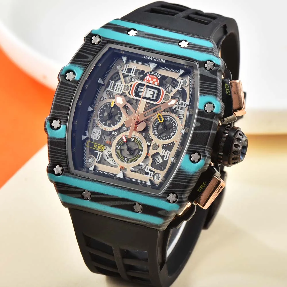 High Original Brand Tonneau Watches for Mens Business Classic Multifunction Quartz Watch Automatic Date Chronograph Sports Clock
High Original Brand Tonneau Watches for Mens Business Classic Multifunction Quartz Watch Automatic Date Chronograph Sports Clock