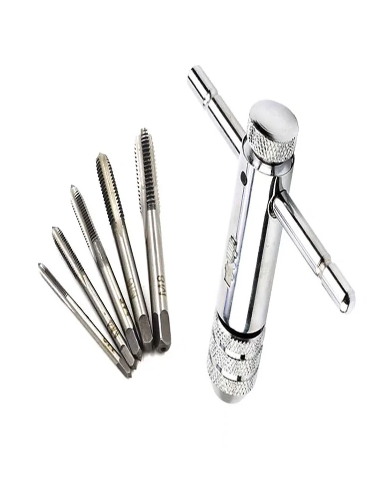 Handle Tap Wrench Ratchet Spanner Screw Taps Thread Metric Plugs Machinist Hand Tools Tap Die Set 
Handle Tap Wrench Ratchet Spanner Screw Taps Thread Metric Plugs Machinist Hand Tools Tap Die Set