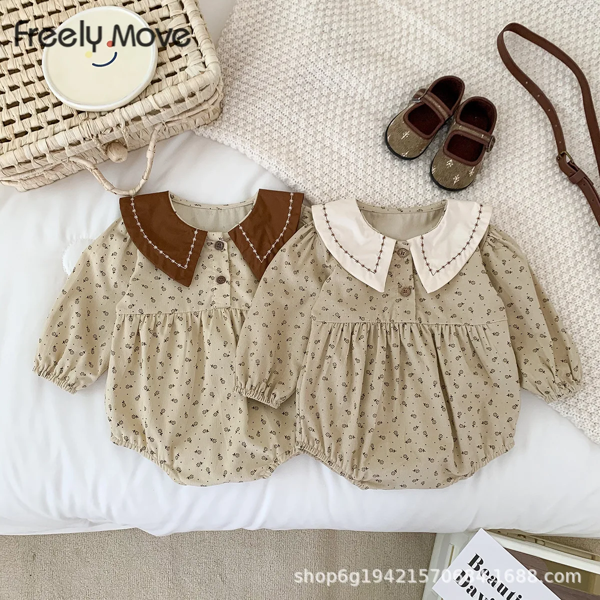 Freely Move Cute Floral Romper Baby Girls Clothes Floral Print Long Sleeve Jumpsuit Romper Infant Outfits Set Hot Sale Korean
Freely Move Cute Floral Romper Baby Girls Clothes Floral Print Long Sleeve Jumpsuit Romper Infant Outfits Set Hot Sale Korean