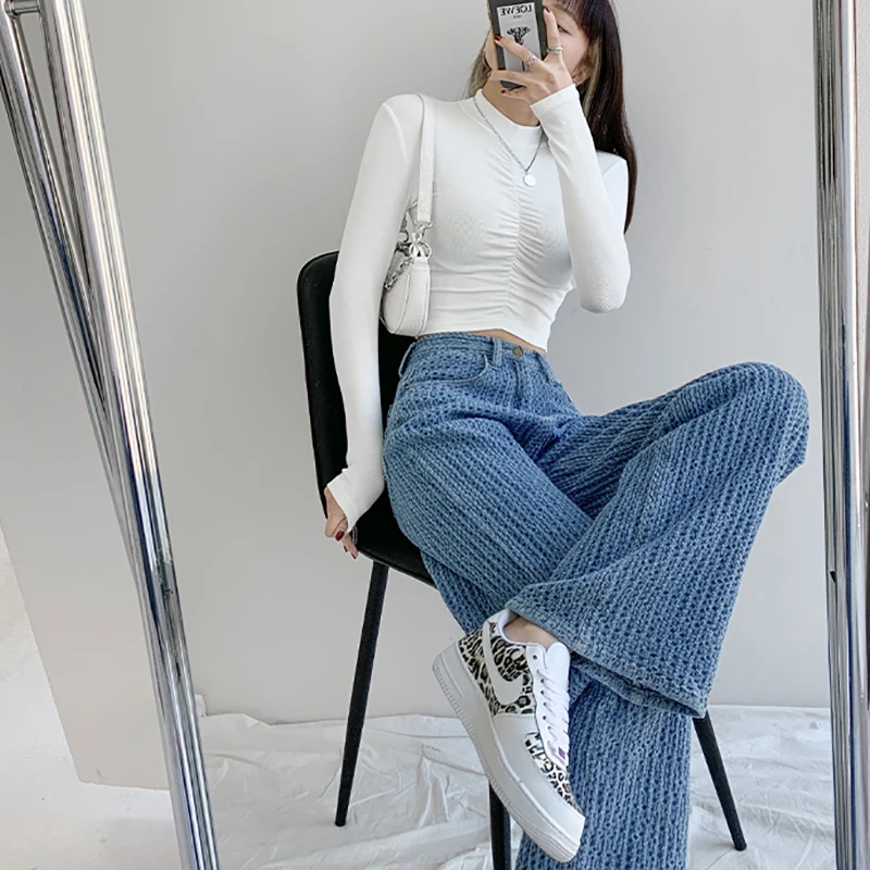 Women Jeans High Waist Casual Streetwear y2k Baggy Office Lady New Fashion Korean Denim Trousers Female Straight Wide Leg Pants
Women Jeans High Waist Casual Streetwear y2k Baggy Office Lady New Fashion Korean Denim Trousers Female Straight Wide Leg Pants