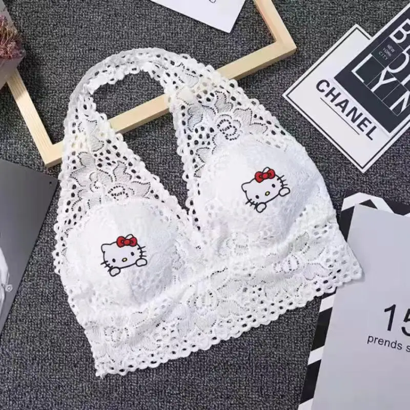 Sanrio Cartoon Hello Kitty Anime Girls Wear Vest Suspenders Lace Underwear Cute Kt Cat Sexy Outer Wear Bra Girl Holiday Gift
Sanrio Cartoon Hello Kitty Anime Girls Wear Vest Suspenders Lace Underwear Cute Kt Cat Sexy Outer Wear Bra Girl Holiday Gift